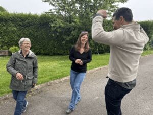 David at Domaine Rafflin LePitre with Perrine and family